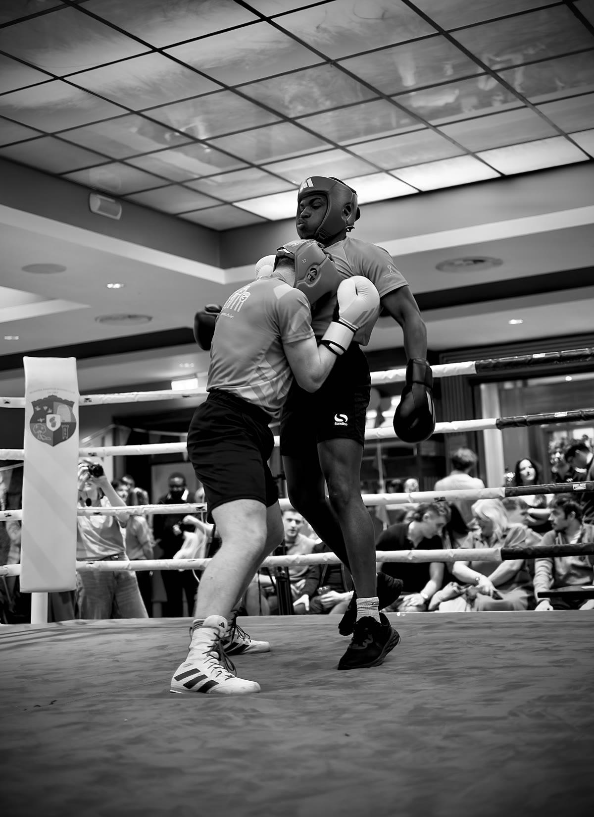 Niall boxing in a charity fight night