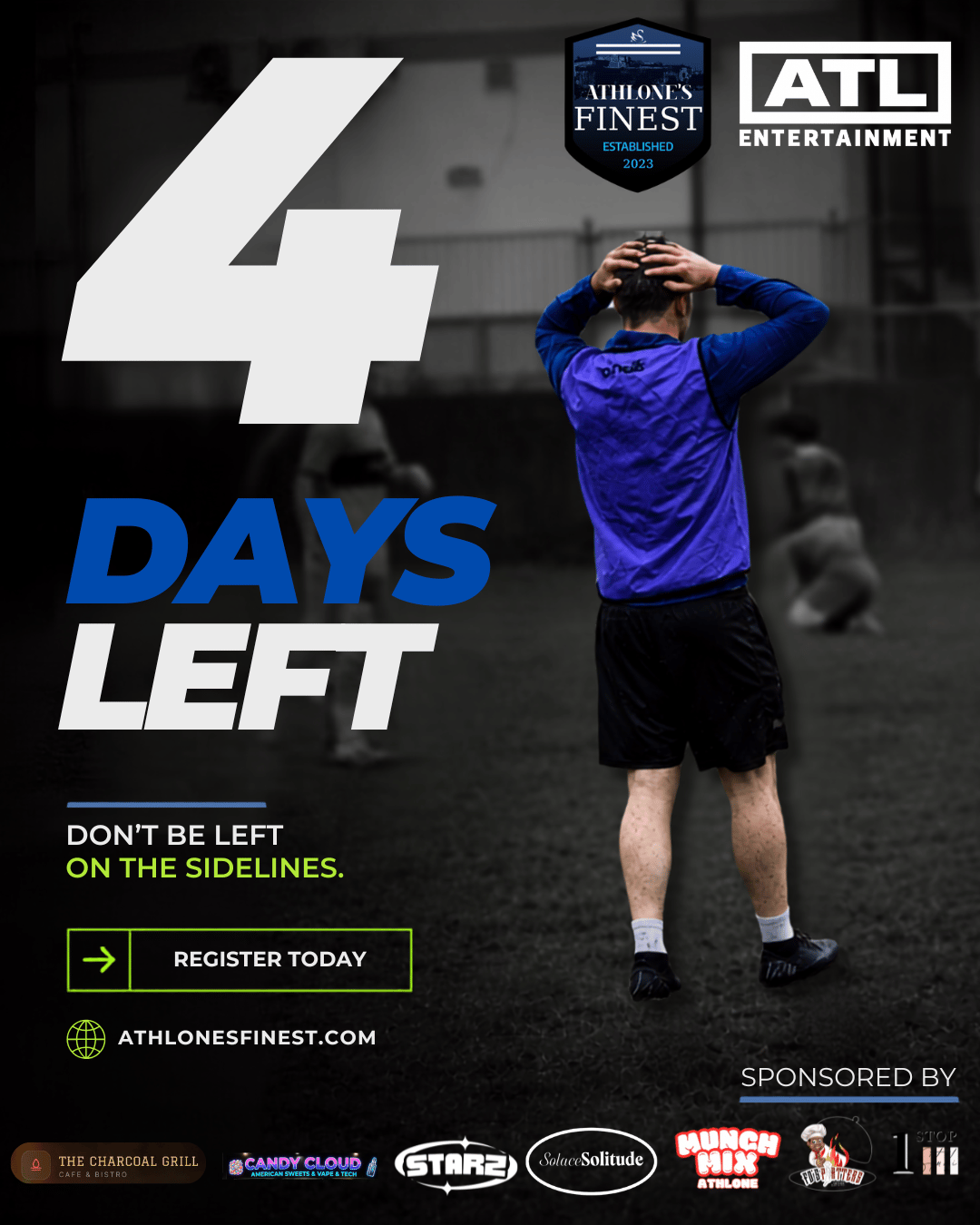 Athlone's Finest 4 days left countdown social post
